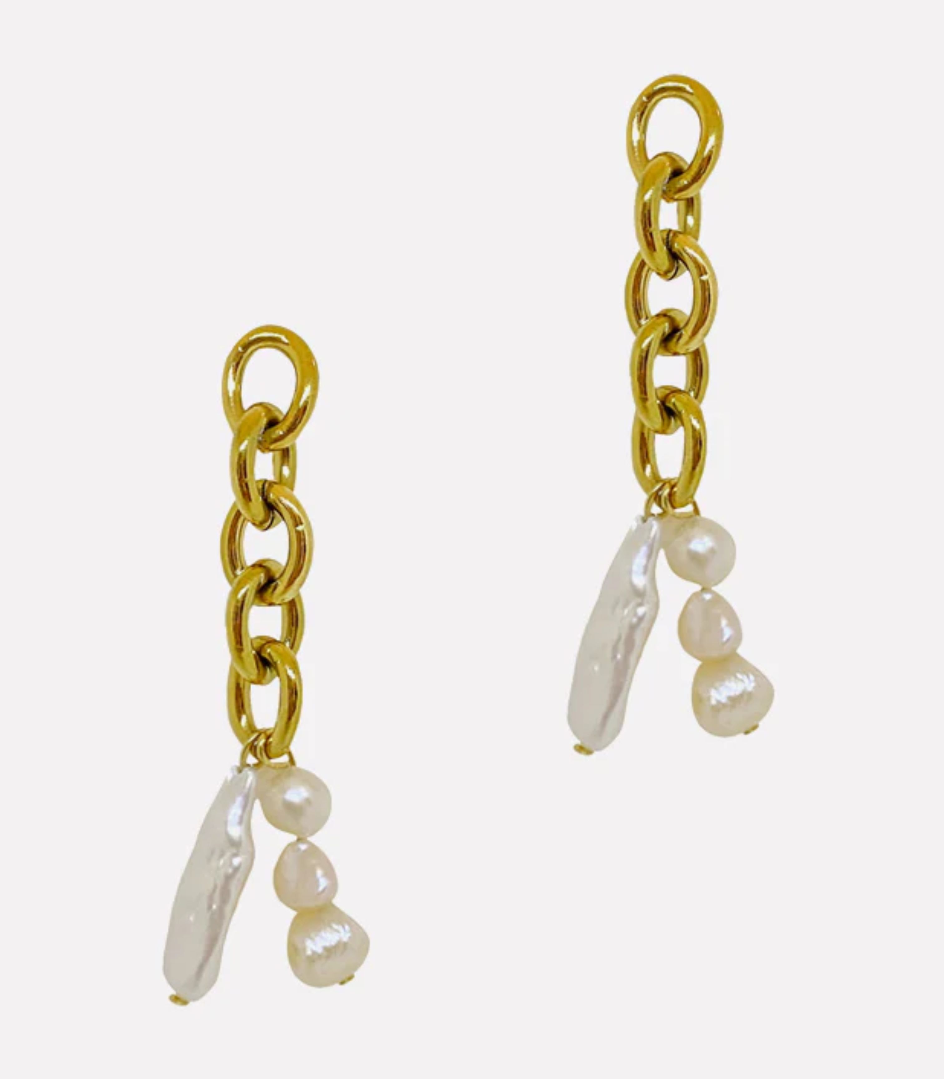 Andana Cadena Pearl Earrings - Arete