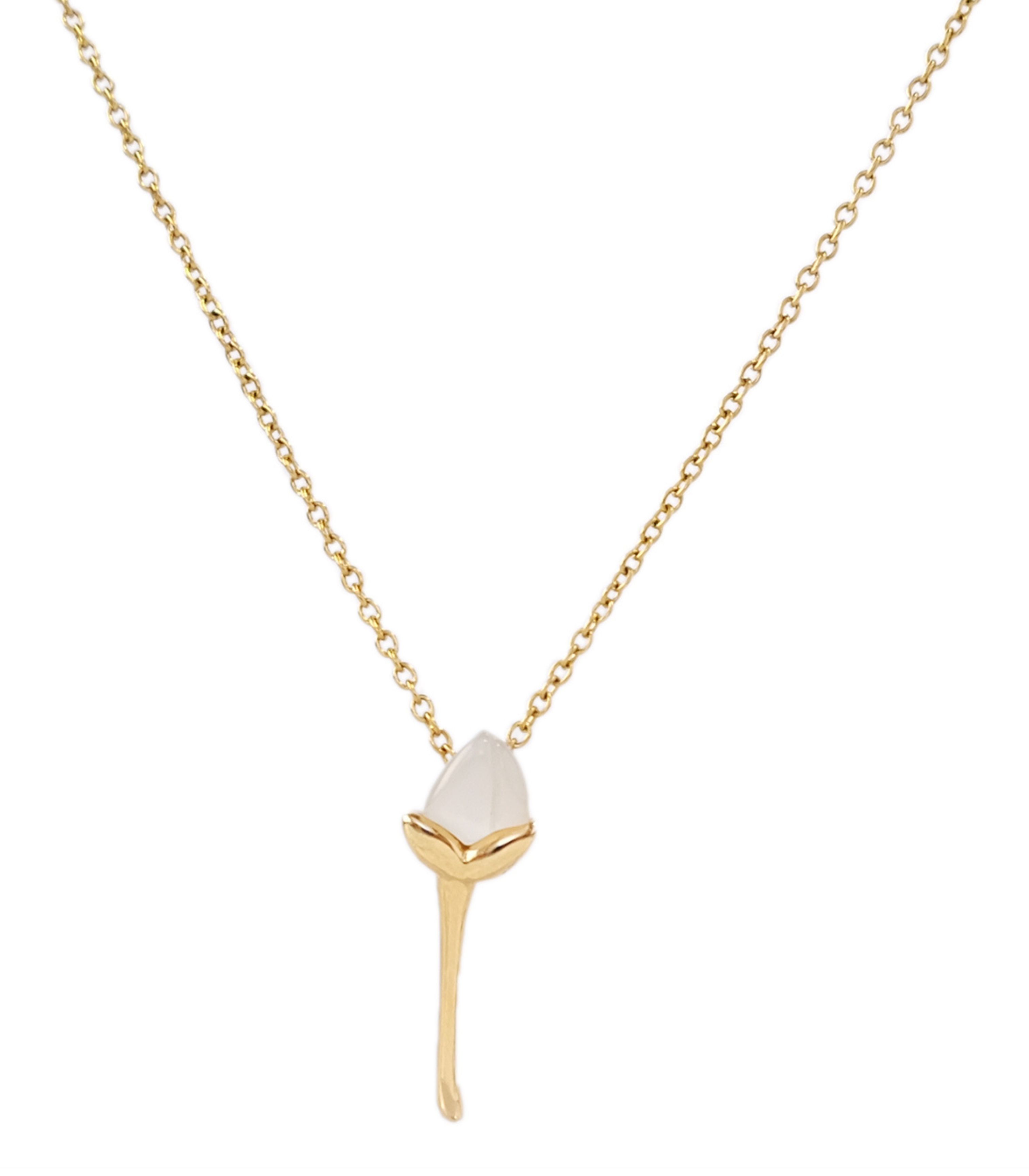 Sampaguita Bud Necklace in Mother of Pearl- Lily Jewelry