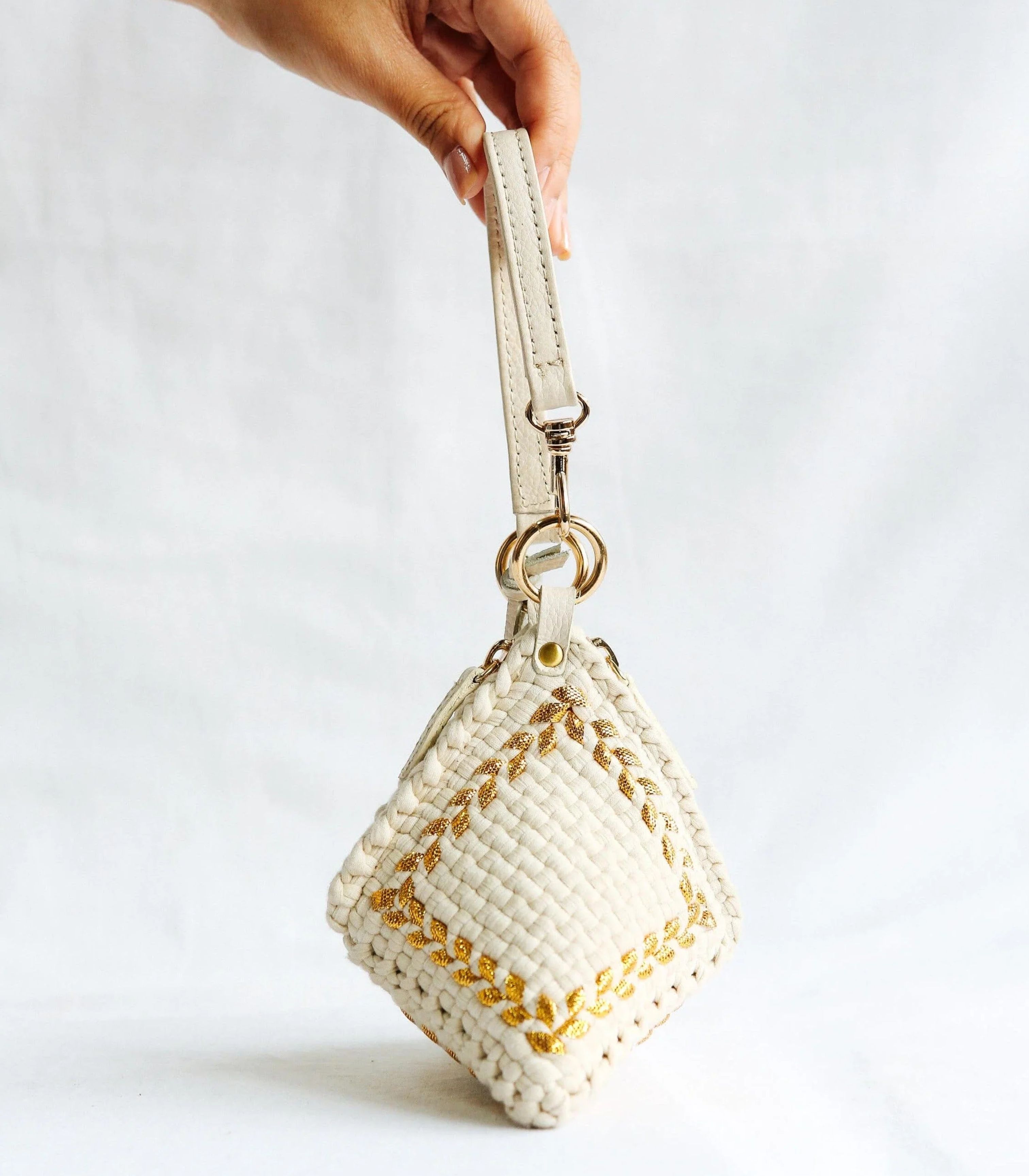 Puso Micro Bag - Gold & Beige - r2r